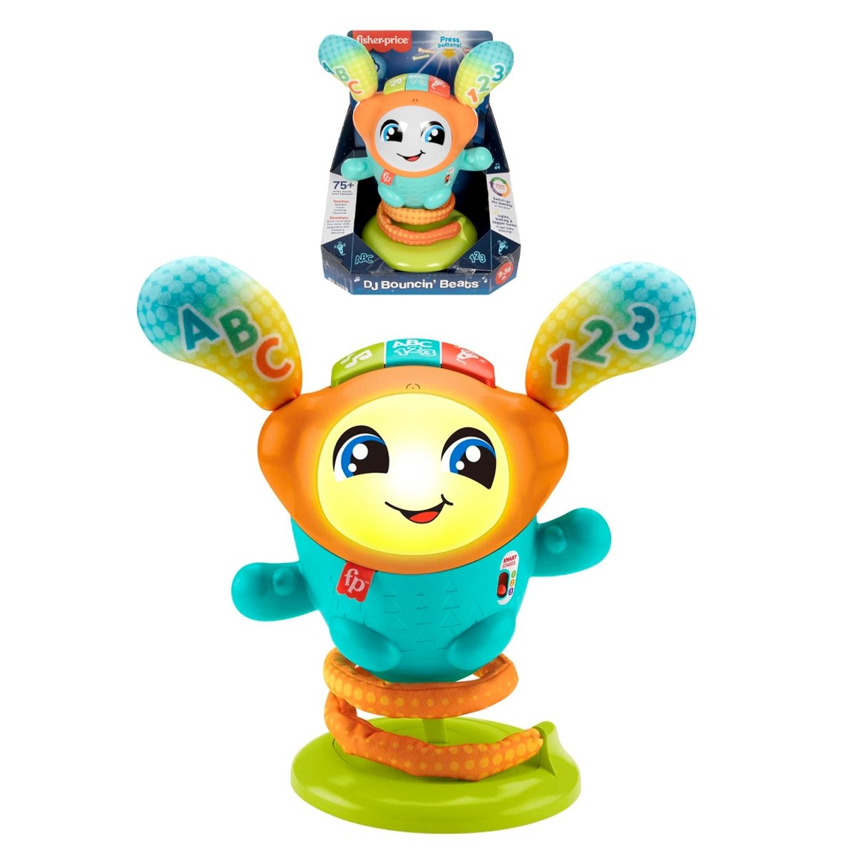 Fisher-Price Juguete Para Bebés Dj Bouncy Salta Y Aprende